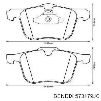 Купити 573179JC Jurid/Bendix Колодки гальмівні передні, дискові