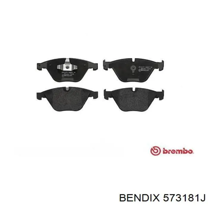 Передні тормозні колодки 573181J Jurid/Bendix
