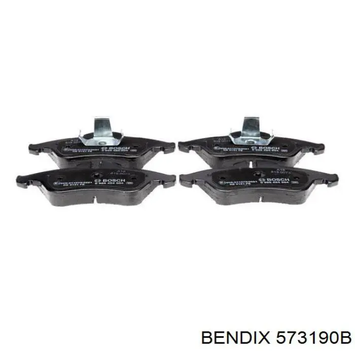 Купити 573190B Jurid/Bendix Колодки гальмівні передні, дискові