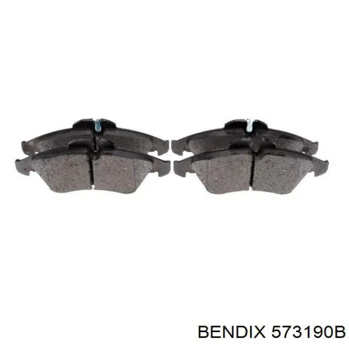 Передні тормозні колодки 573190B Jurid/Bendix