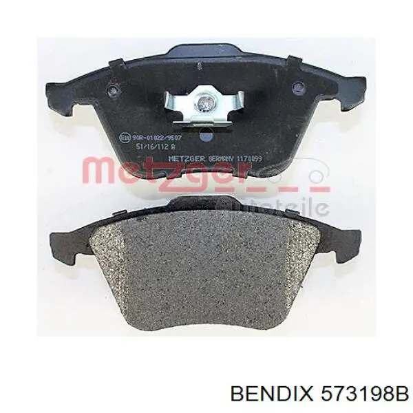 Тормозні колодки Jurid/Bendix 573198B