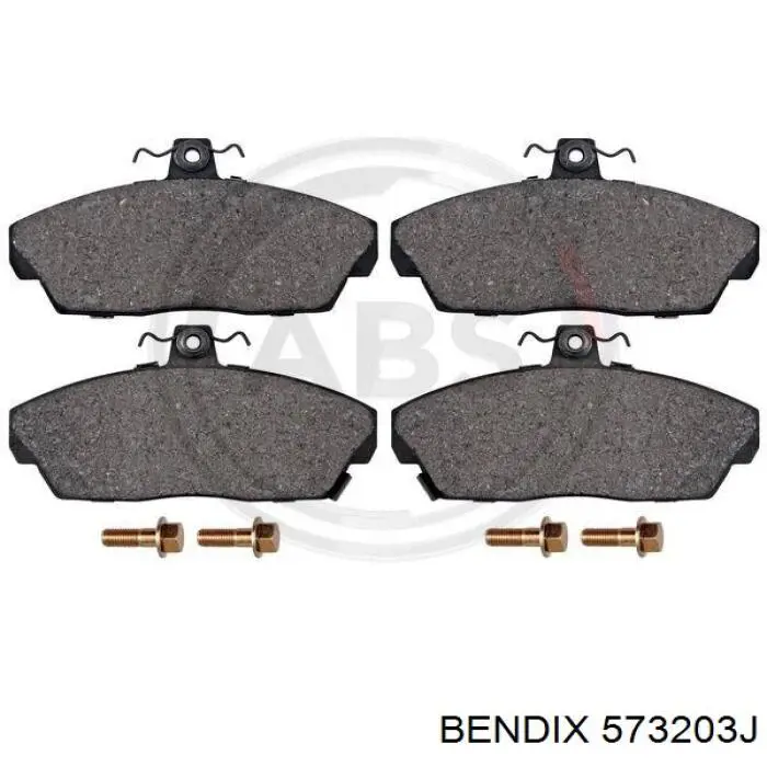 Передні тормозні колодки 573203J Jurid/Bendix