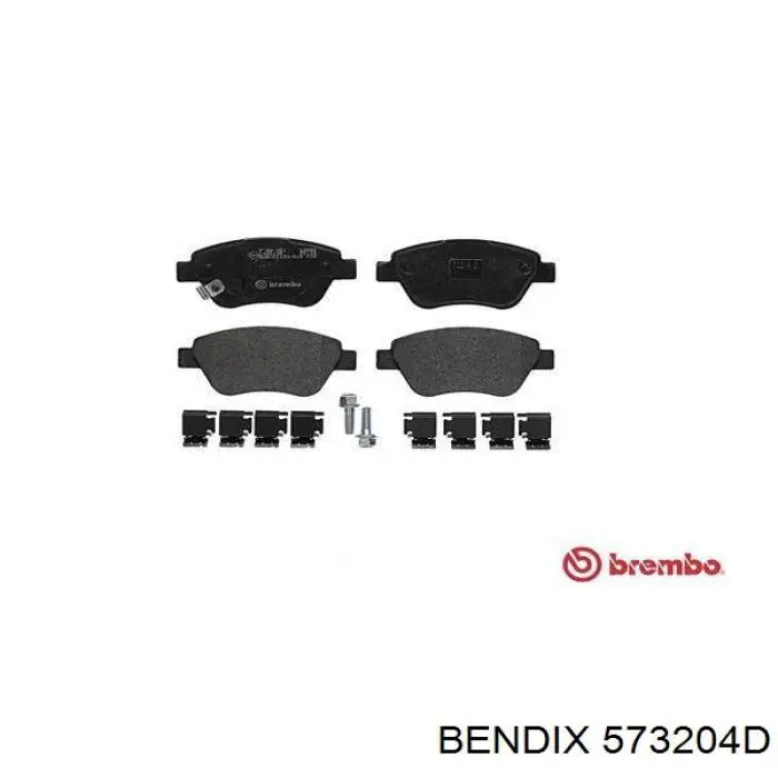 Передні тормозні колодки 573204D Jurid/Bendix