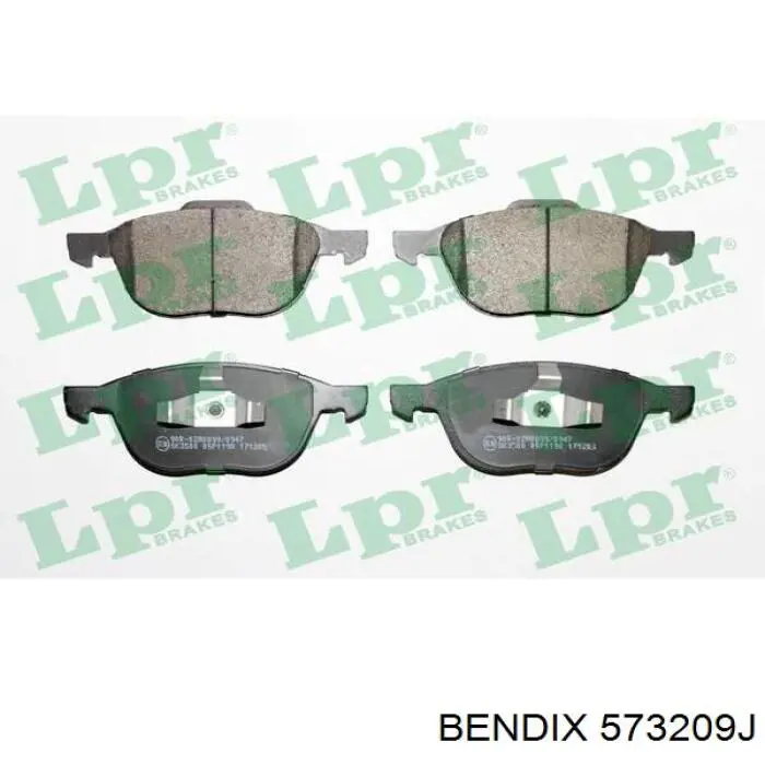 Передні тормозні колодки 573209J Jurid/Bendix