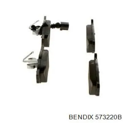 573220B Jurid/Bendix Колодки гальмівні задні, дискові