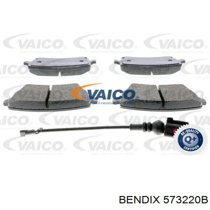 573220B Jurid/Bendix Колодки гальмівні задні, дискові