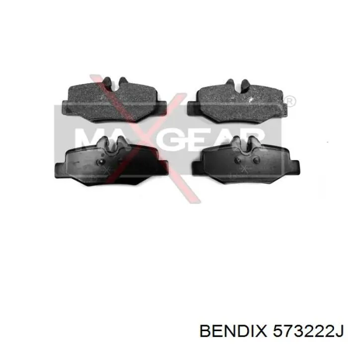 573222J Jurid/Bendix Колодки гальмівні задні, дискові