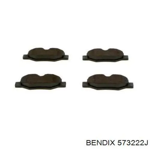 Задні гальмівні колодки Jurid/Bendix 573222J ціна, від 32.89 USD