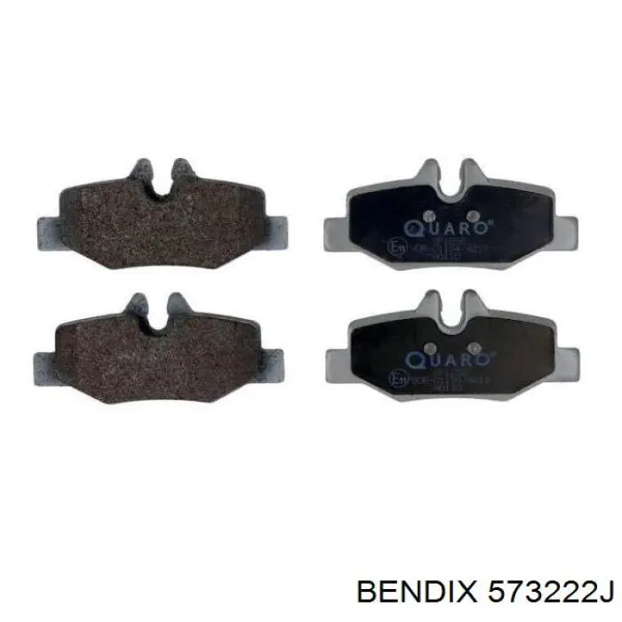 Задні гальмівні колодки 573222J Jurid/Bendix