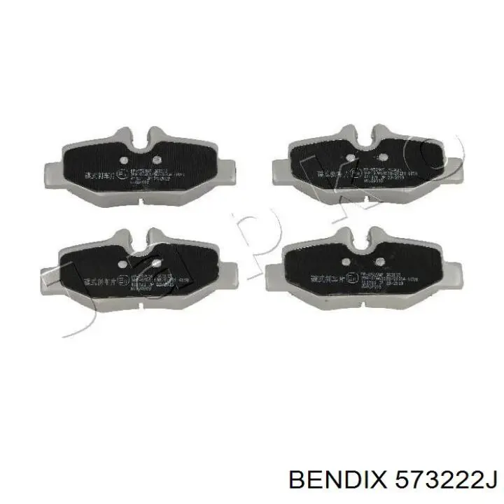Задні дискові колодки Jurid/Bendix 573222J