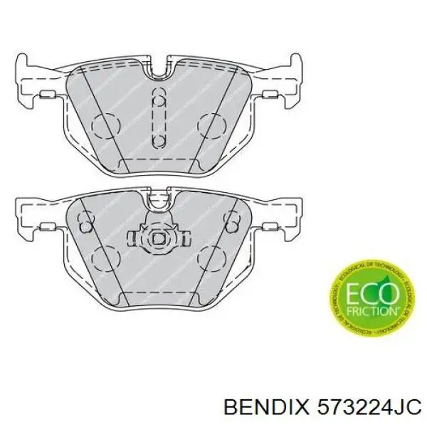 Купити 573224JC Jurid/Bendix Задні колодки