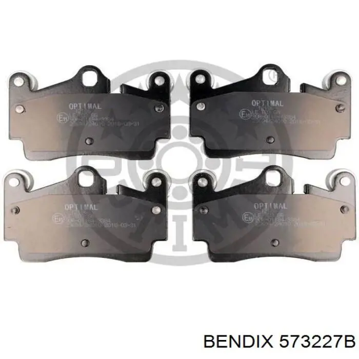Задні дискові колодки Jurid/Bendix 573227B