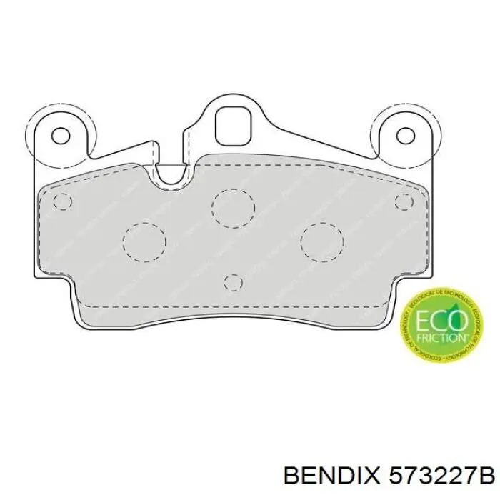 573227B Jurid/Bendix Колодки гальмівні задні, дискові