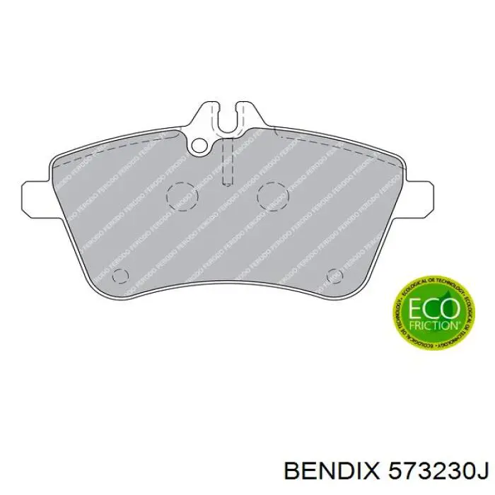 Тормозні колодки Jurid/Bendix 573230J