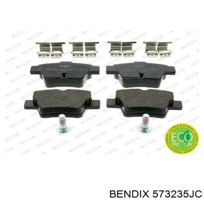 Задні гальмівні колодки Jurid/Bendix 573235JC ціна, від 13.94 USD