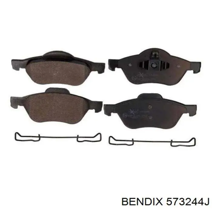 Передні тормозні колодки 573244J Jurid/Bendix