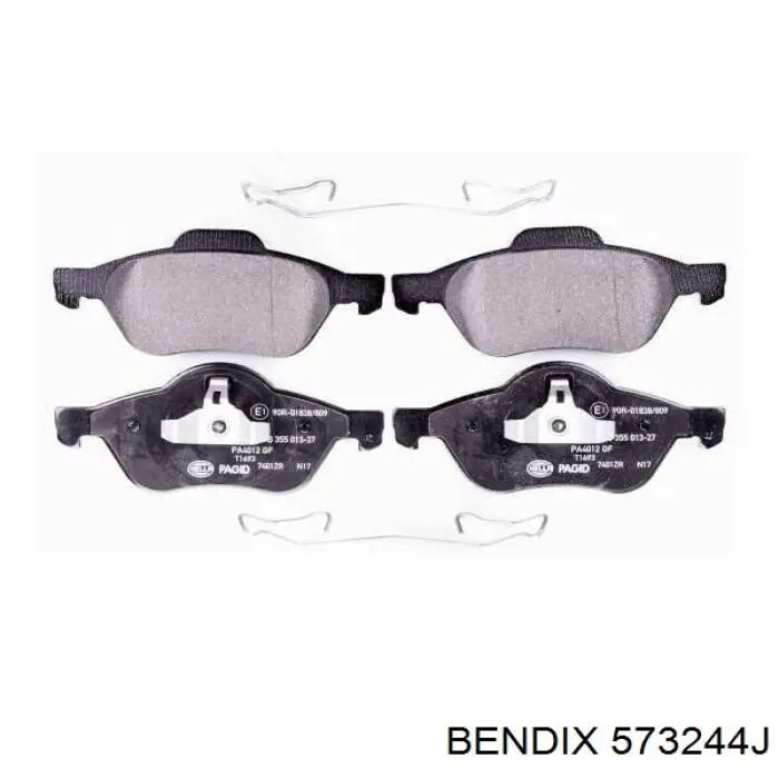 Тормозні колодки Jurid/Bendix 573244J