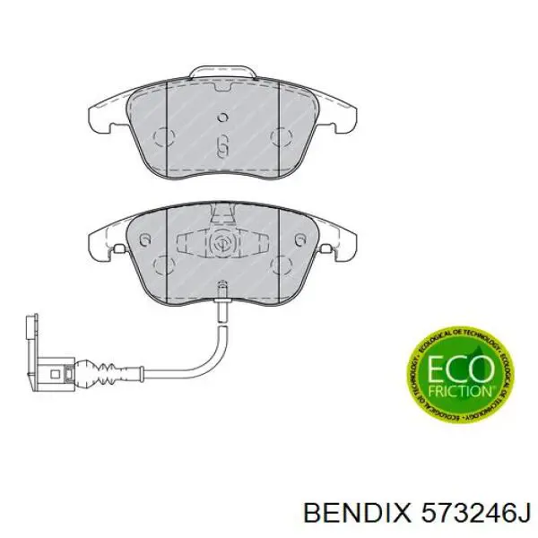 Гальмівні колодки Jurid/Bendix 573246J ціна, від 42.40 USD