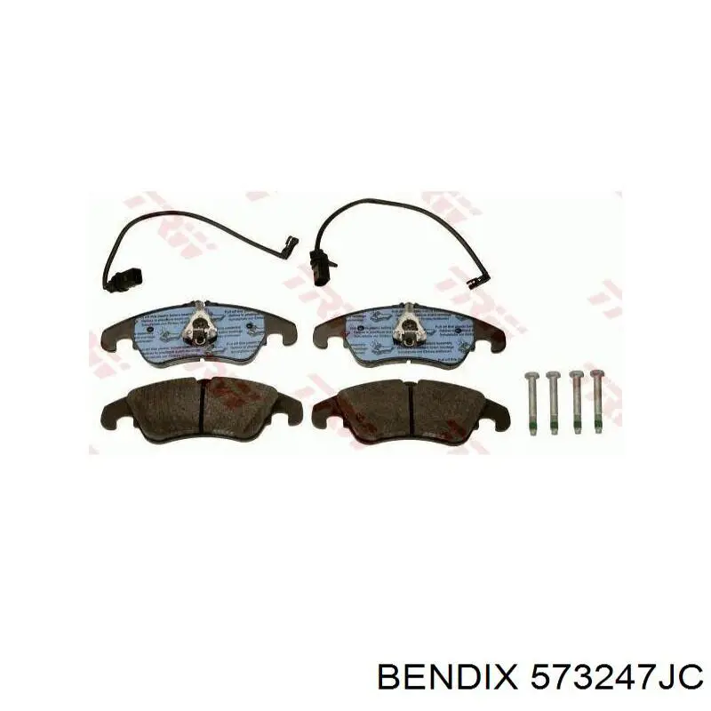 573247JC Jurid/Bendix Передні гальмівні колодки