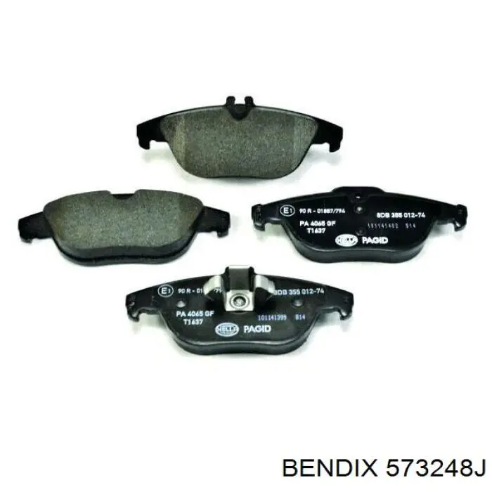 Задні гальмівні колодки 573248J Jurid/Bendix