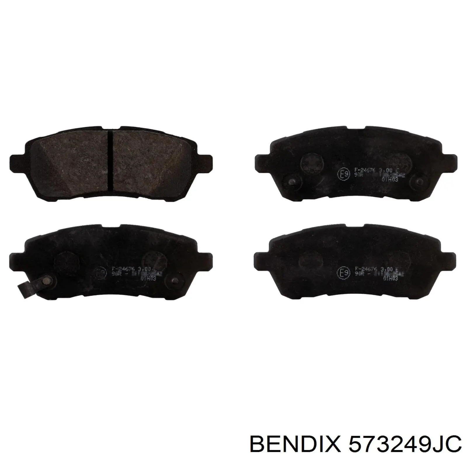 Тормозні колодки Jurid/Bendix 573249JC