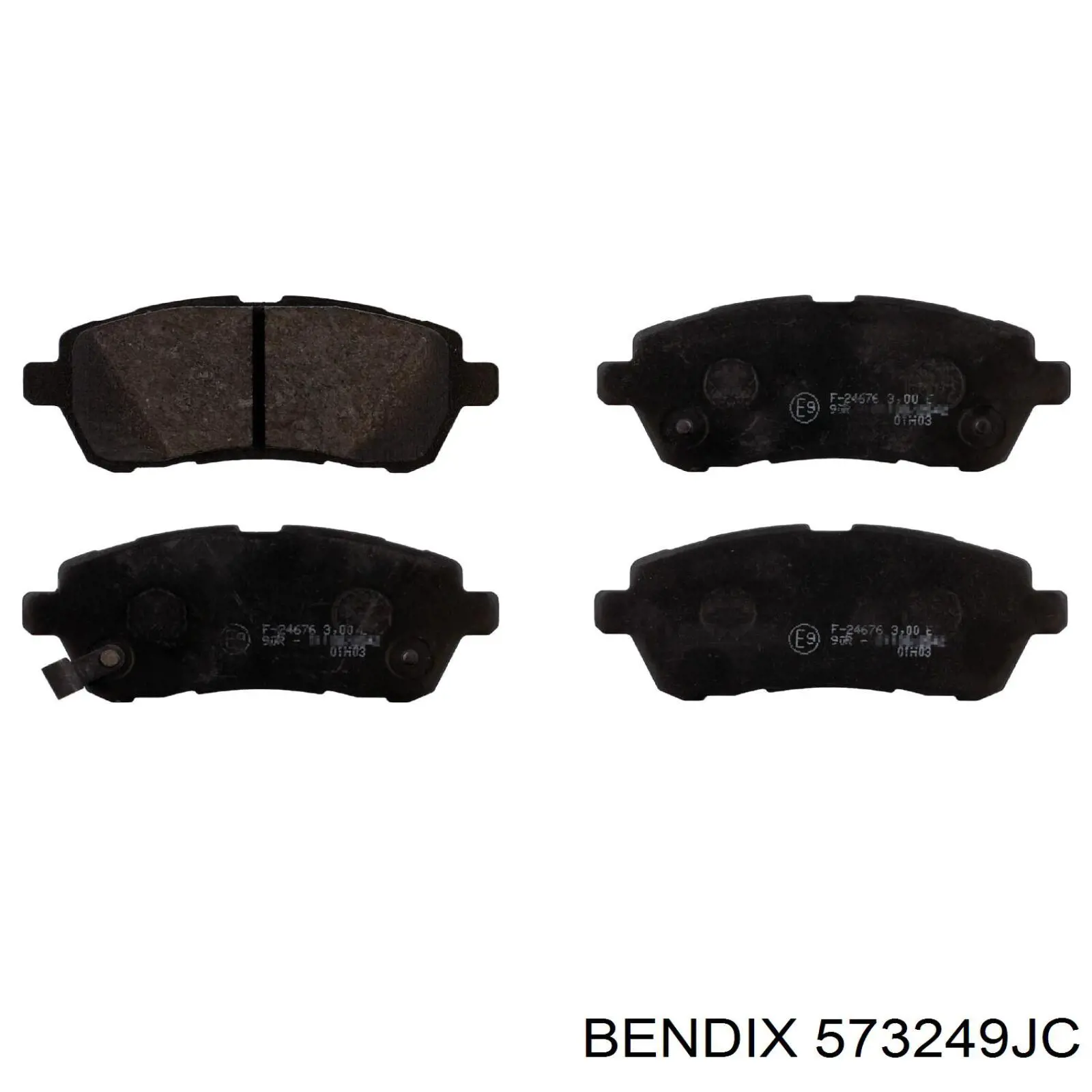 Гальмівні колодки Jurid/Bendix 573249JC ціна, від 23.01 USD