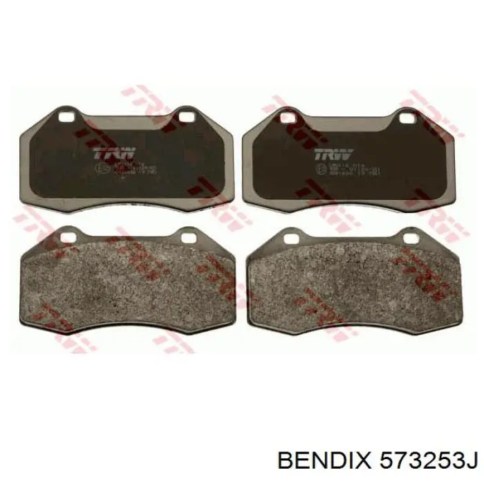 Передні тормозні колодки 573253J Jurid/Bendix