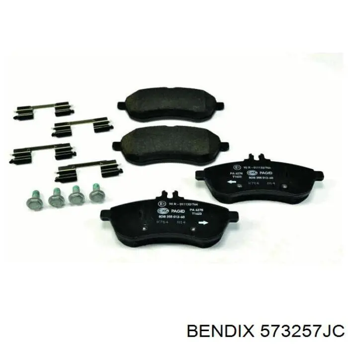Гальмівні колодки Jurid/Bendix 573257JC ціна, від 49.60 USD