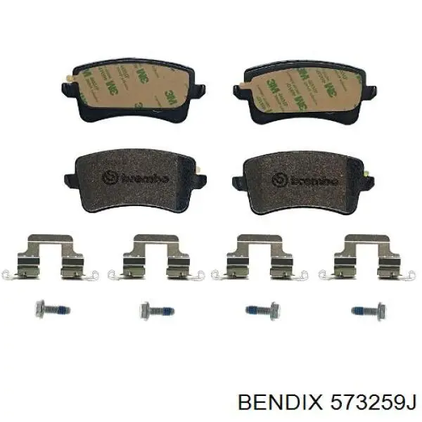 Купити 573259J Jurid/Bendix Задні колодки