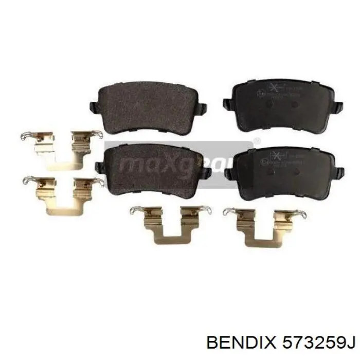 Задні гальмівні колодки Jurid/Bendix 573259J ціна, від 38.70 USD