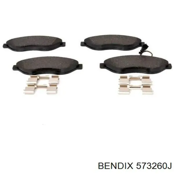 Передні тормозні колодки 573260J Jurid/Bendix