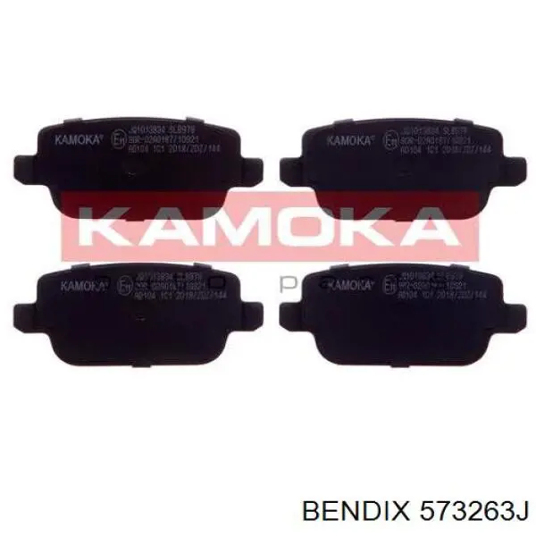 Задні дискові колодки Jurid/Bendix 573263J