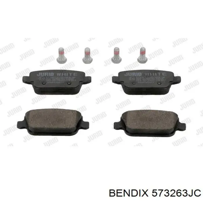 Задні гальмівні колодки Jurid/Bendix 573263JC ціна, від 23.78 USD