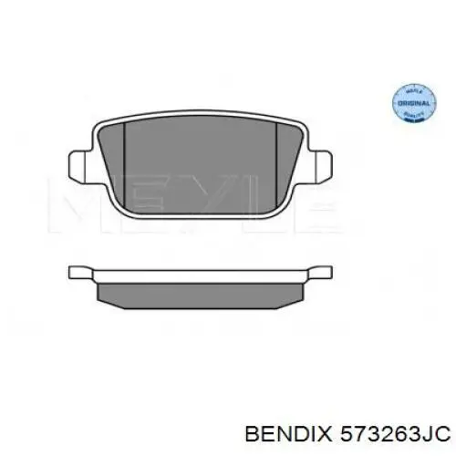 Купити 573263JC Jurid/Bendix Задні колодки