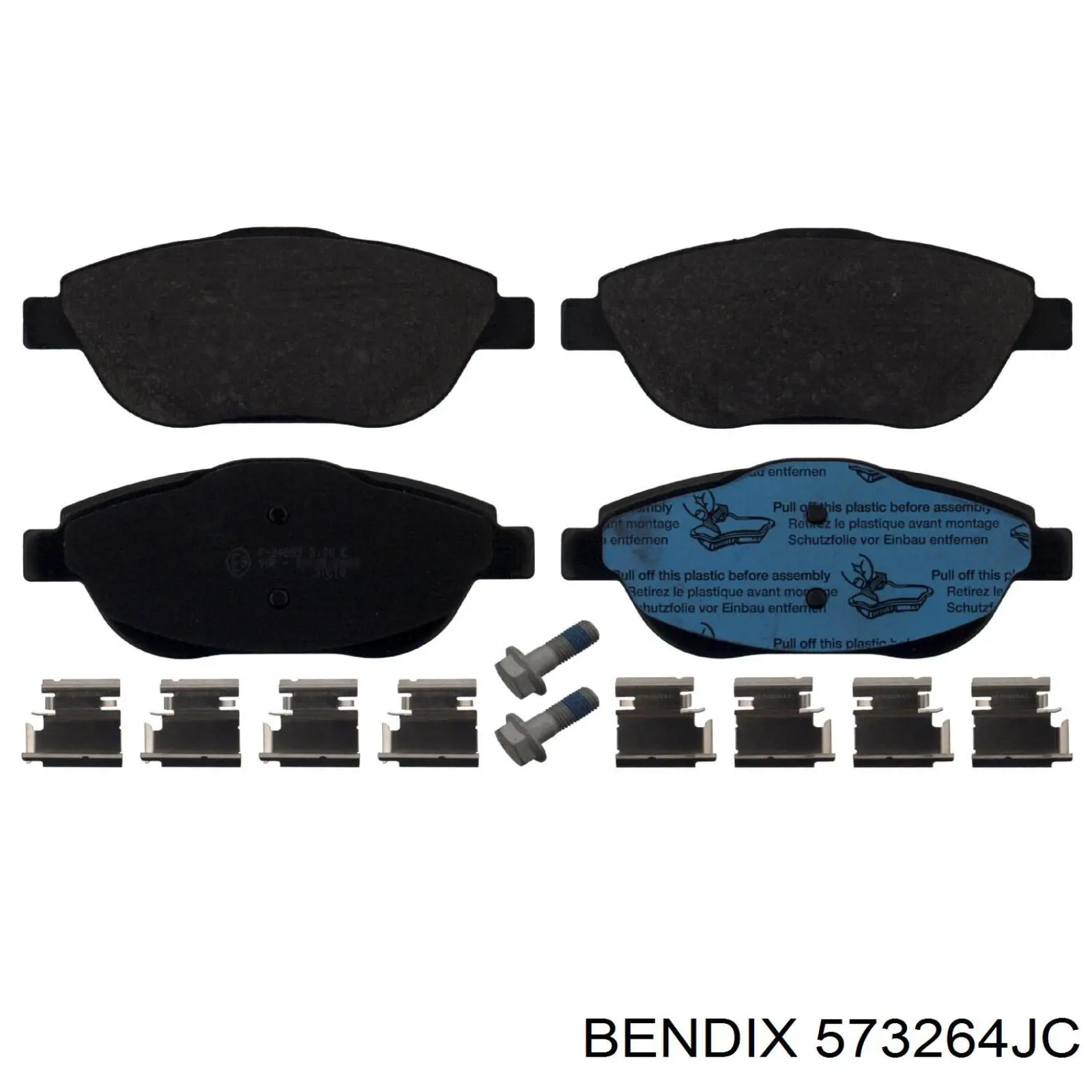 573264JC Jurid/Bendix Передні гальмівні колодки