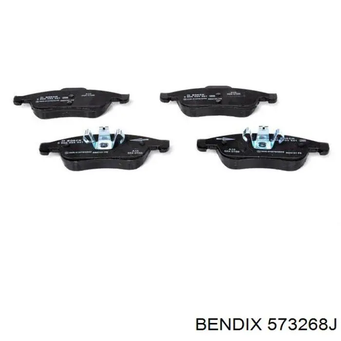 Передні тормозні колодки 573268J Jurid/Bendix