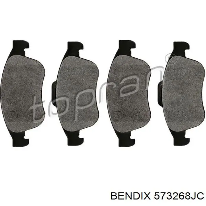 Передні тормозні колодки 573268JC Jurid/Bendix