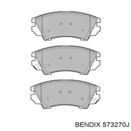 Купити 573270J Jurid/Bendix Колодки гальмівні передні, дискові