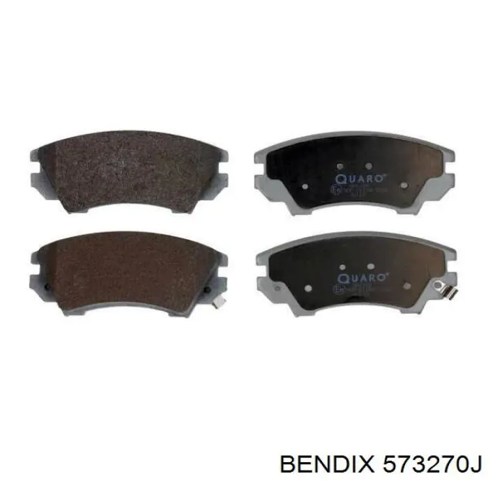 Передні тормозні колодки 573270J Jurid/Bendix
