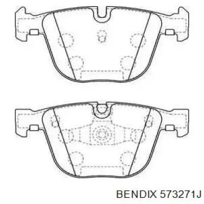 Задні гальмівні колодки Jurid/Bendix 573271J ціна, від 39.32 USD