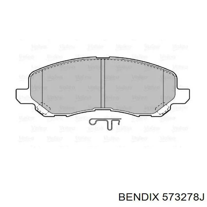 Гальмівні колодки Jurid/Bendix 573278J ціна, від 30.13 USD