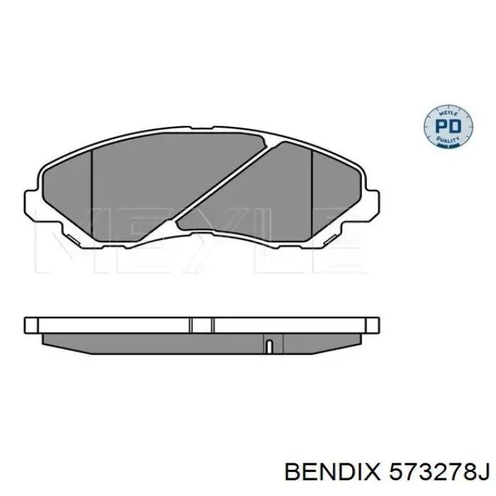 Купити 573278J Jurid/Bendix Колодки гальмівні передні, дискові