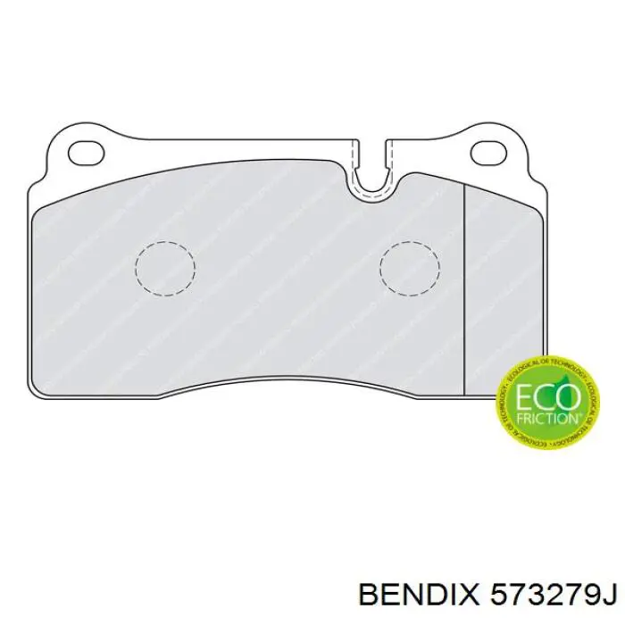 Колодки гальмівні передні, дискові 573279J Jurid/Bendix