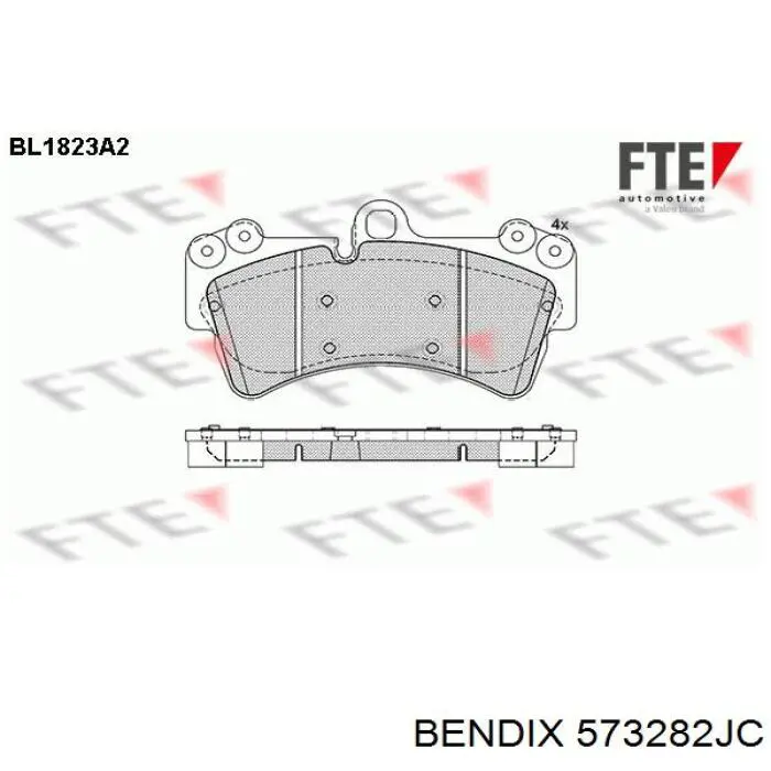 Купити 573282JC Jurid/Bendix Колодки гальмівні передні, дискові
