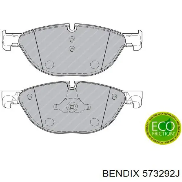 573292J Jurid/Bendix Передні гальмівні колодки