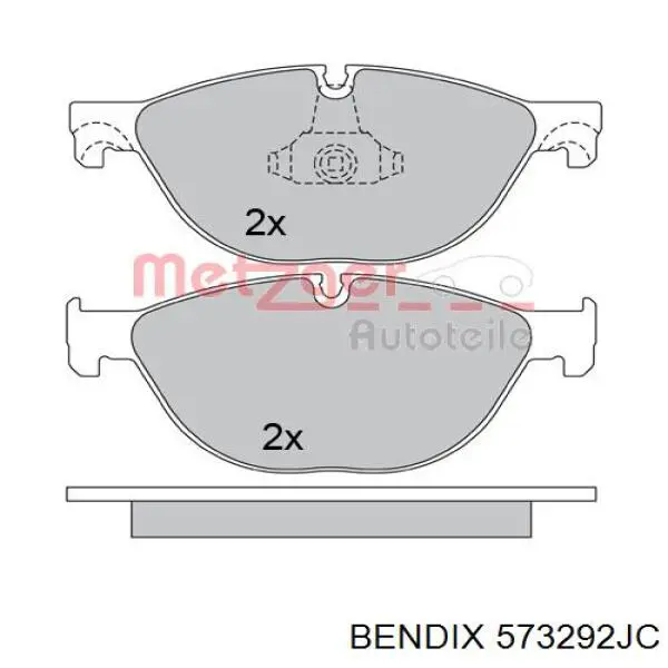 Гальмівні колодки Jurid/Bendix 573292JC ціна, від 64.83 USD