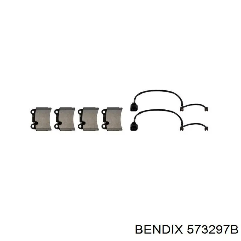 Купити 573297B Jurid/Bendix Задні колодки