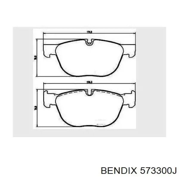 Передні тормозні колодки 573300J Jurid/Bendix