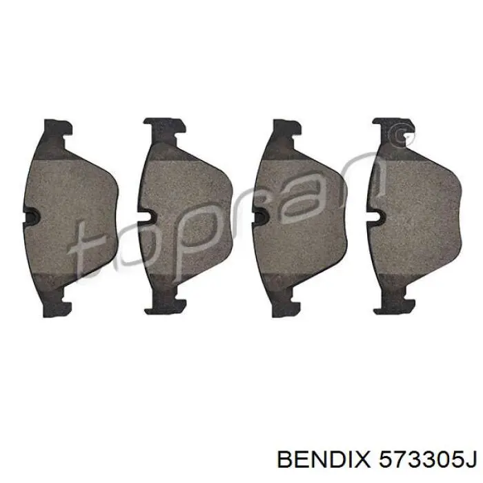 573305J Jurid/Bendix Передні гальмівні колодки