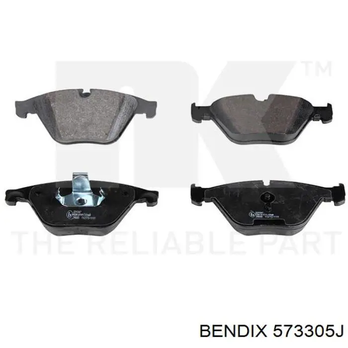 Передні тормозні колодки 573305J Jurid/Bendix